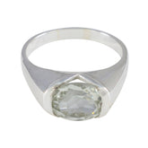 Siti Sophisticated Light Green Solitaire Ring Green Amethyst Green